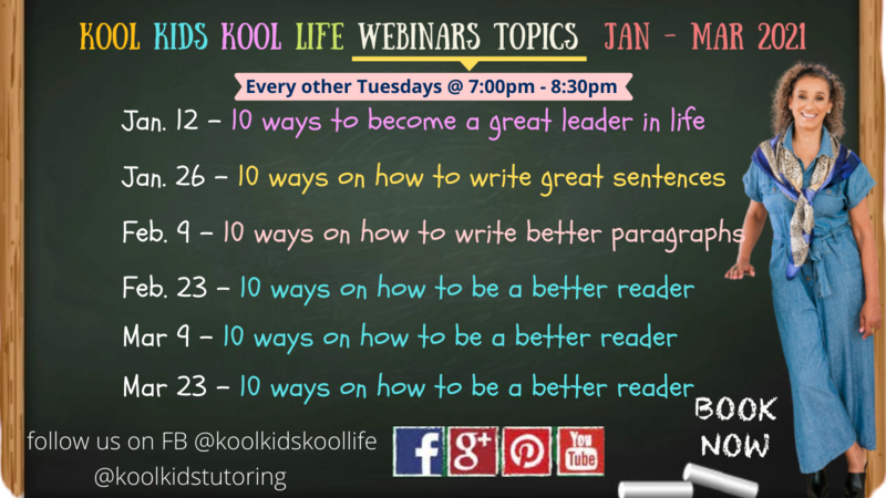 WEBINAR: 10 ways to become a great leader in life (Kool Kids, Kool Life ...