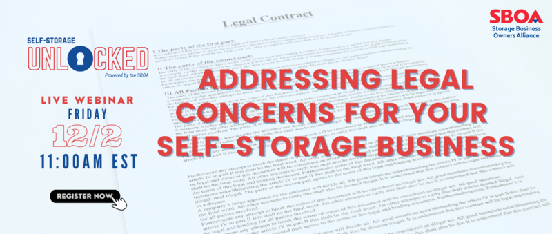 🔓 Self-Storage Unlocked: Addressing Legal Concerns for Your Business