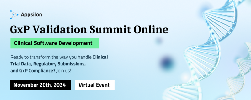 GxP Validation Summit: Clinical Software Development - Nov 20 ...